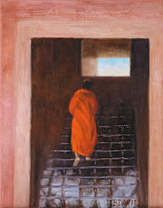 Monk's Ascent: 16" x 20" #5
