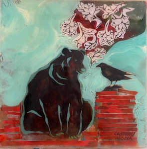 Crow Convo (collage original)