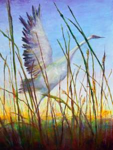 Flight at Sunset