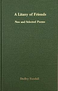 (First Edition Hardcover) A Litany of Friends: New and Selected Poems