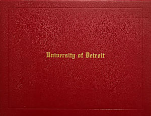 Honorary Degree of Doctor of Literature, University of Detroit