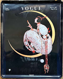 Vintage Tray -- November 15, 1917 Vogue Magazine Cover