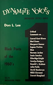 Broadside Critics Series 1 -- Dynamite Voices: Black Poets of the 1960's