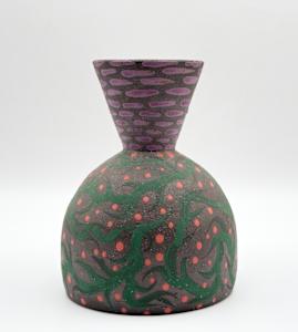 Untitled (purple green vase)