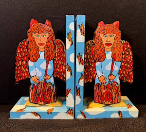 devil woman bookends