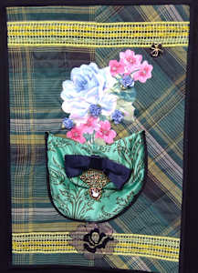 Blue Roses with Pink Flowers