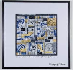 Blue and Black Graphic 1S