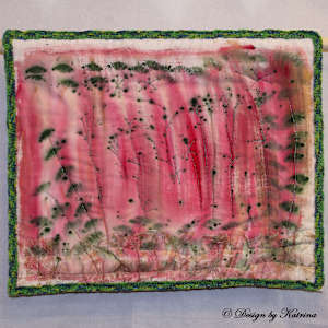 Forest in Fuchsia and Green