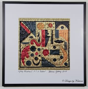 Grey Abstract in Yellow