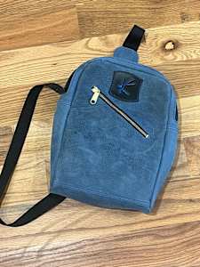 Blue Backpack Purse