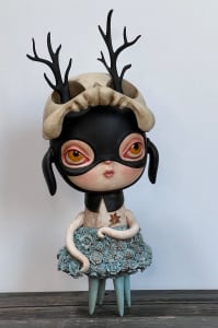 Calliope Jackelope with Skull mask