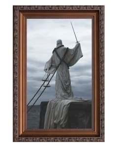 XI - Justice - Major Arcana - 24kt Gold Leaf Embellished