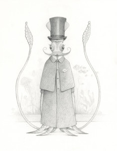 Gentleman Squid Drawing