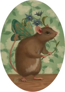 Rat with Borage Flowers