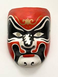 Red, black and gray mask 3