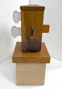 Wood abstract lamp