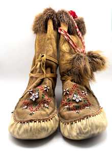 Beaded mukluks