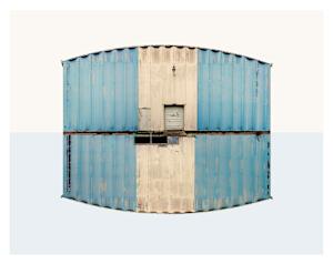 Boswell, Indiana - Large Barn in Stripes - East & West Side