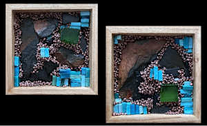 abstract slate duo