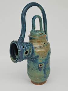 Life Vessels: Unusable Teapot Series - Denim Teapot 12