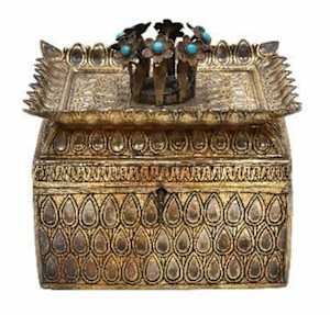 Silver-gilt Betel Nut Box (Paan dan)