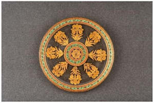 Mughal glass plate