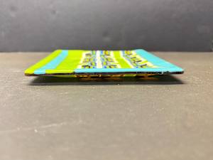 Small fused glass pattern bar plate