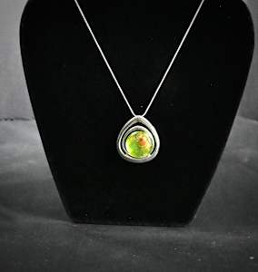 Citrine tear drop pendant