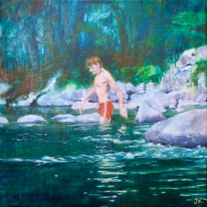 Am fluss Mann