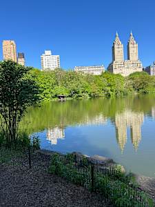 Central Park Lake with reflection PhotoPrint