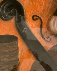 Musical Nightmares Original Chalk Drawing
