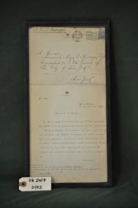 Letters of Regret (French and English- on reverse) Sent on Behalf of the King of Brussels
