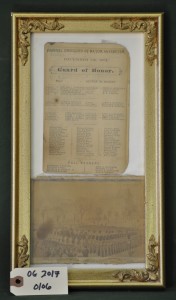 Illustration and Guard of Honor List for the Funeral of Mayor Havemeyer