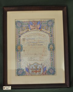 Vote of Thanks from the Honorable Artillery Company of London to the Old Guard of New York