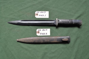 Military Knife With Scabbard