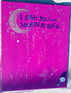Love you to the Moon (pink)