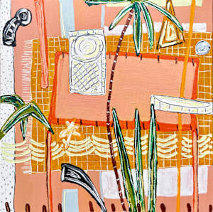 Looking out on a gilded haze