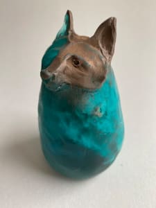 fox (blue w/bronze