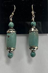 #1147 Turquoise with Sterling Earring