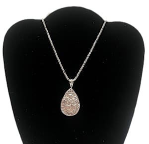 #944 Hand Crafted Fine Silver .999 with Sterlingl Chain