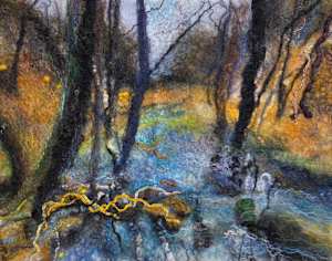 Winter Stream, Study