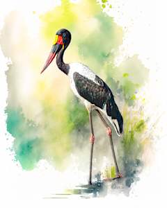 Saddle-billed Stork, South Africa