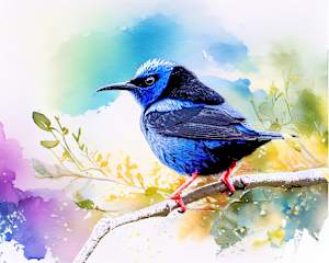 Red-legged Honeycreeper, Costa Rica