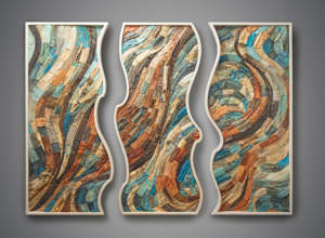 Looking Into The Deep Triptych