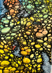 Pebbles in Water II- Drawing a Day #69