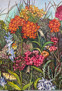 Greeting Cards - Milkweed Prairie (details)