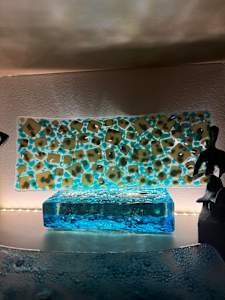 Turquoise and Vanilla Reaction Sushi Tray