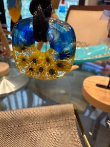Ukraine Sunflower Necklace Square #1