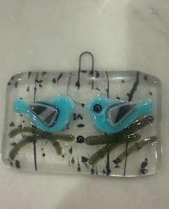 Two Little Blue Birds Ornament #2