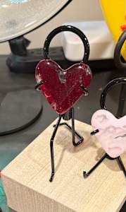 2" Transparent Red Pocket Heart #8